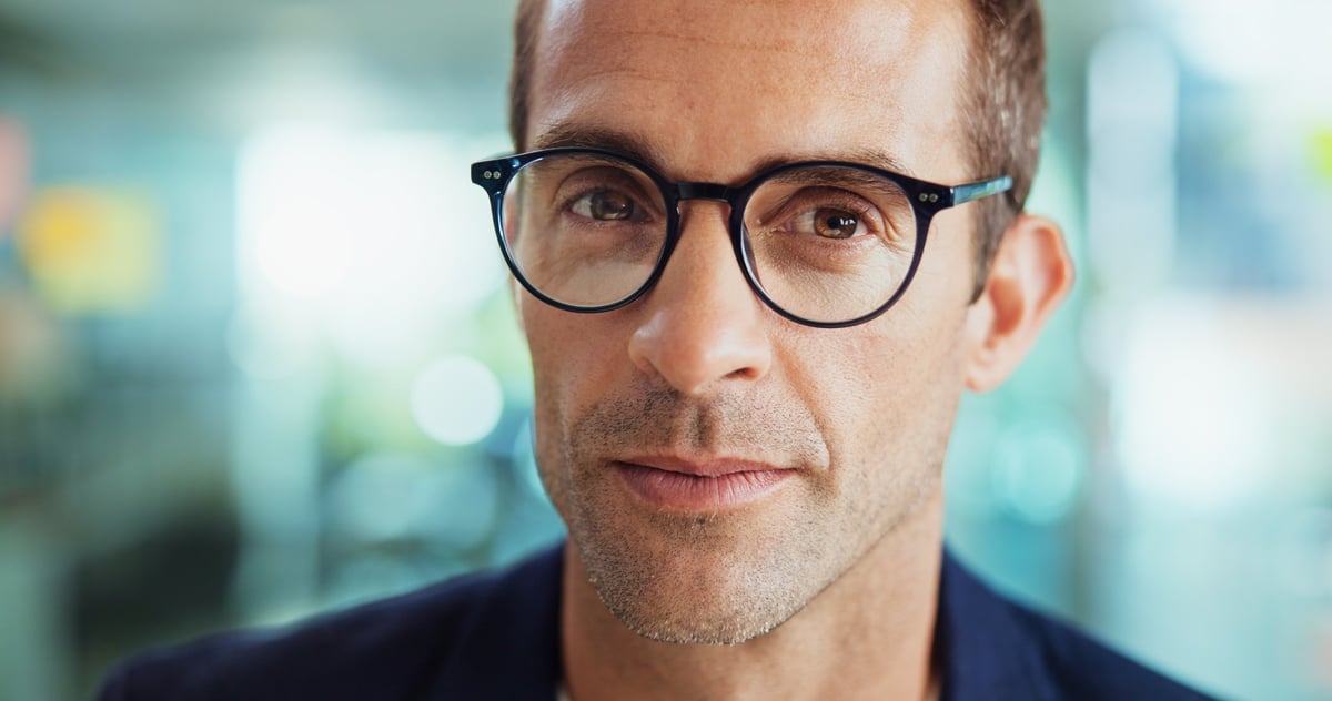 Smile portrait of businessman in office